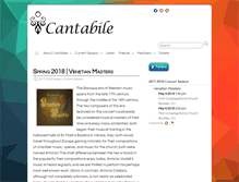 Tablet Screenshot of cantabilesingers.org